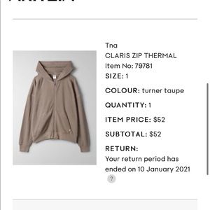 ❌SOLD ❌TNA Aritzia Sweater